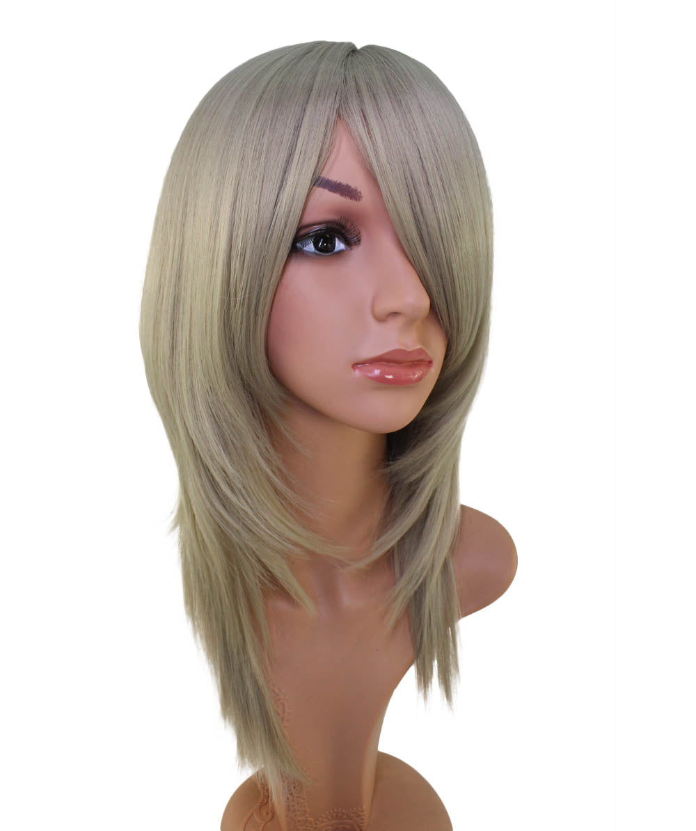 レディースファッション C-071 ロングストレート C-ワインレッド コスプレヒートスタイラブルウィッグ