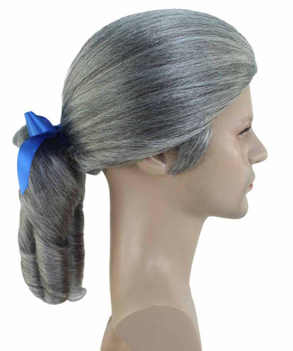 男性用「くるみ割り人形」スウィーツキャバリアコロニアルブルーレースグレーウィッグ H-4319 プレミアム通気性キャップレスキャップ