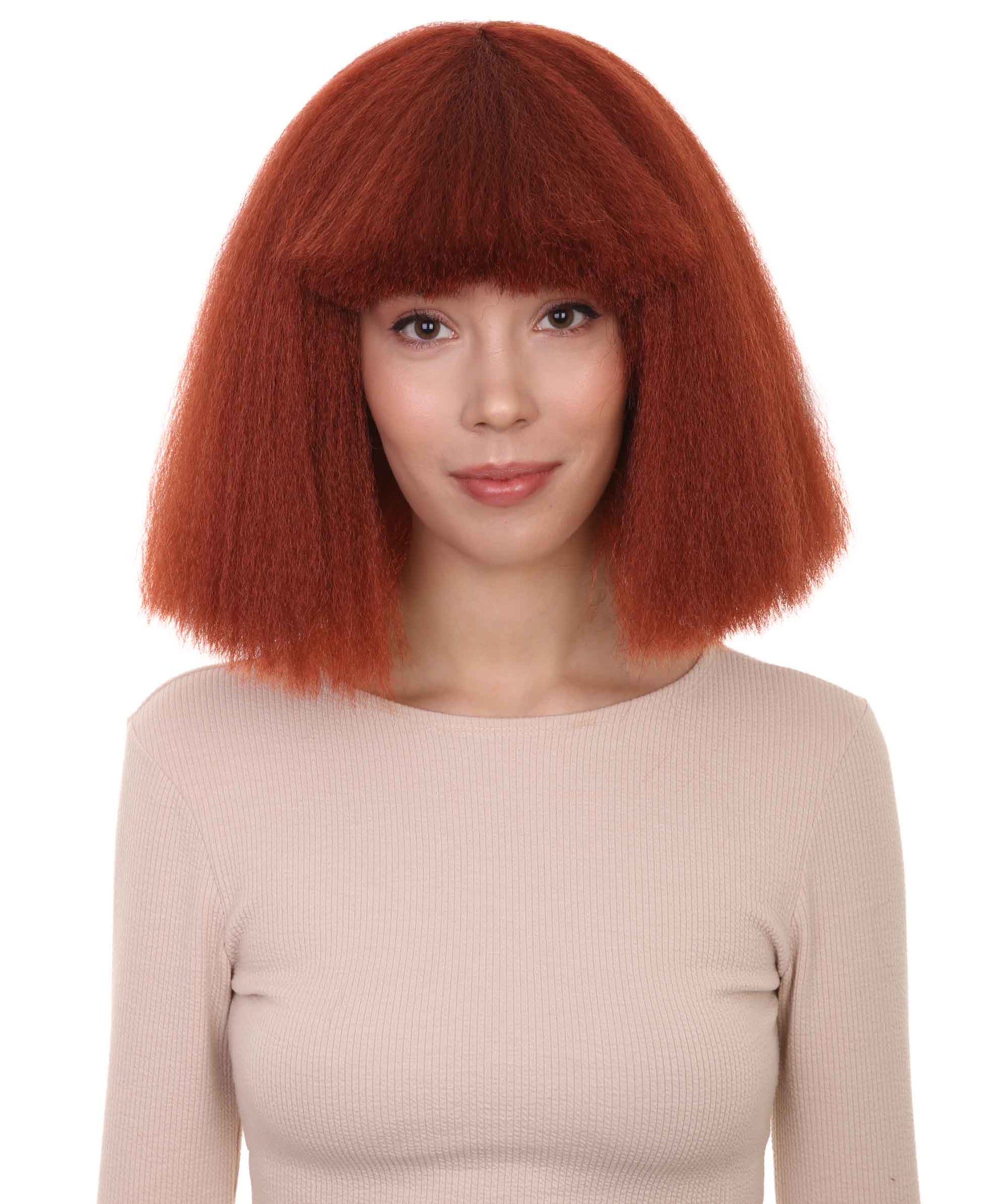 Wigs2you ハロウィンパーティープレミアムレディース H-1492 美しいルックを手に入れよう！ポップスターダークオーバーンウィッグ