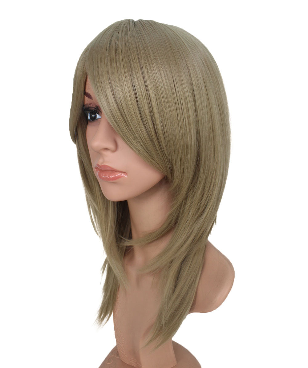 レディースファッション C-071 ロングストレート C-ワインレッド コスプレヒートスタイラブルウィッグ