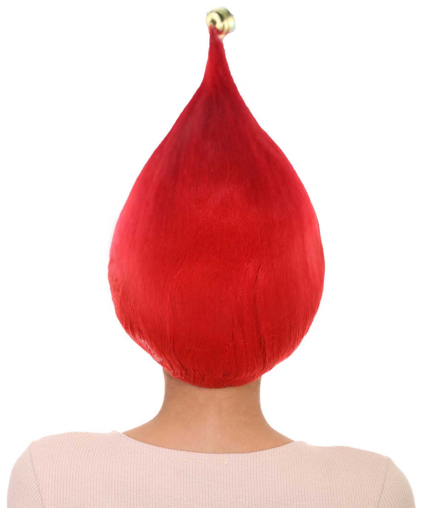 レディース レッド エルフ ウィッグ 2 H-3548 クリスマスウィッグ プレミアム 通気性の良い キャップレスキャップ