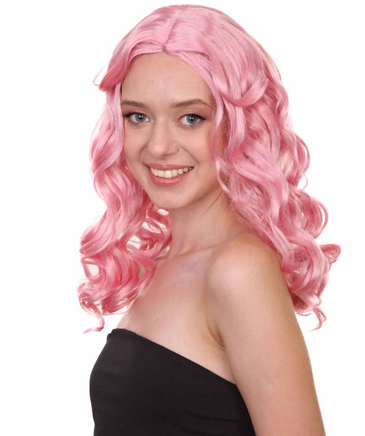 Wigs2you ハロウィンパーティープレミアムレディース H-1094 とても快適なアリスウィッグ 鏡の国のアリス ソフトピンク色