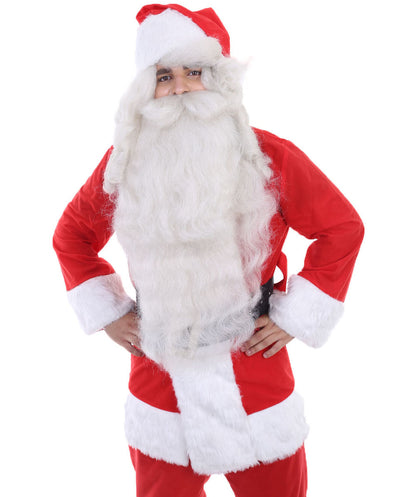 Wigs2you.com クリスマスサンタクロースコスチュームひげと口ひげを生やした,コスプレ衣装 JCX-020