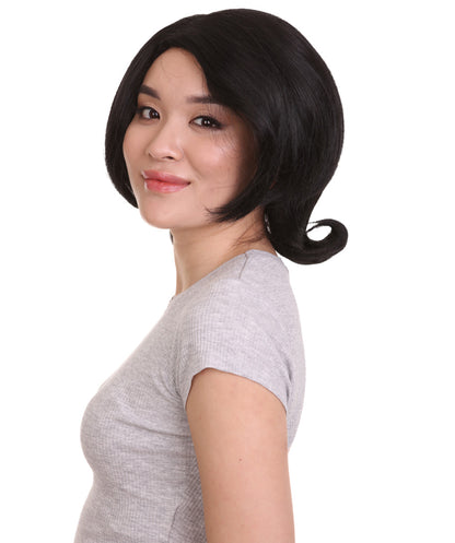 ボブズバーガー リンダ ブラックウィッグ H-4558 TV/映画ウィッグ プレミアム通気性キャップレスキャップ