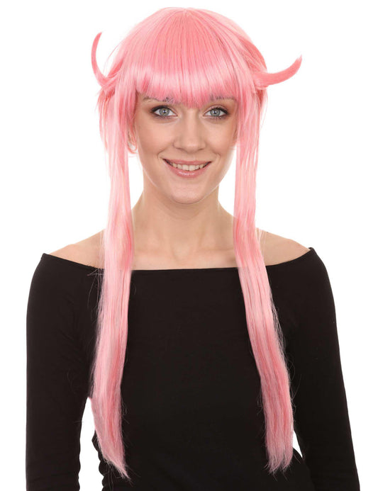 滑稽なかわい子ちゃん婦人用かつら|ピンクのコスプレ・ハロウィンかつら|割増空気を通すCaplessなキャップH-376