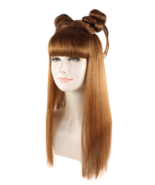 Wigs2you ハロウィン パーティー プレミアム レディース H-1220 快適なフィット感 ミディアム ブラウン アジアン プリンセス ウィッグ