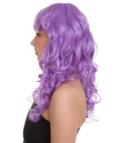 Wigs2you ハロウィンパーティー プレミアム レディース H-1006 着用しやすい ベラウィッグ ライラック色