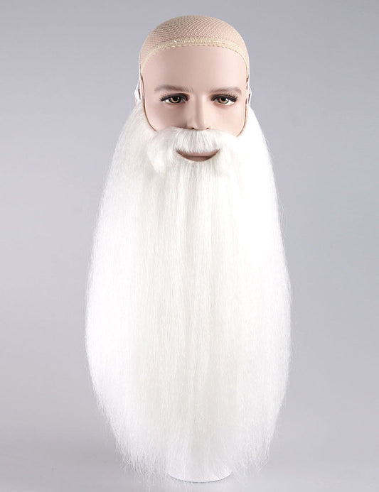 ホワイトメリークリスマスサンタのひげセットと口ひげ、Santa-015