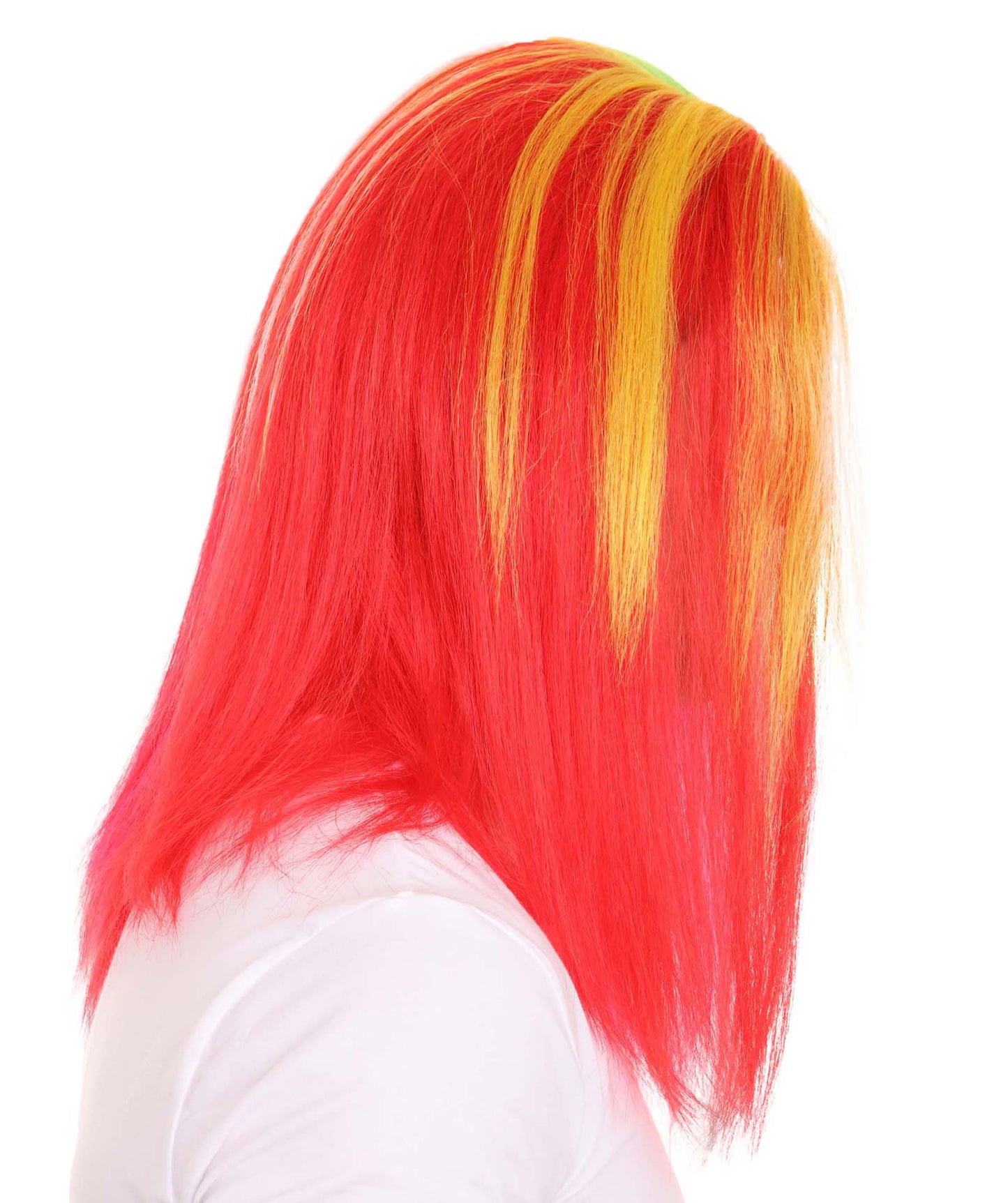 ハロウィンパーティ プレミアム 男性用 H-4413 6ix9ine ダニエル・ヘルナンデス レインボーロングストレートウィッグ