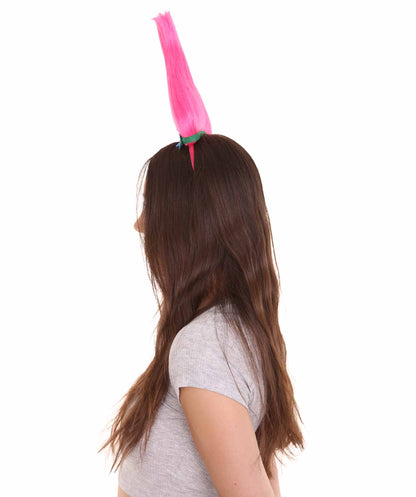 Wigs2you ハロウィンパーティ プレミアムレディース H-2047 着用しやすく とても快適 トロールポピー ヘッドバンドピンクウィッグ あなたの美しさを引き立てる