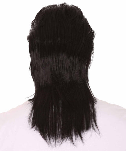 Wigs2you ハロウィンパーティープレミアム H-2148 80年代ブラックマレットウィッグ あなたのためにカスタマイズ 男性の髪の部分の調整プロセス
