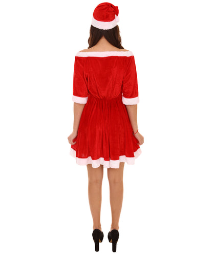 Wigs2you.com JCX-021女性のクリスマスサンタクロース短いスカートコスチューム,コスプレ衣装 。
