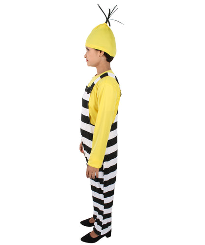 ユニセックス JCP-059 ハロウィン＆コスプレ コスチューム イエロー、ブラック＆ホワイト カラー マルチサイズ オプション