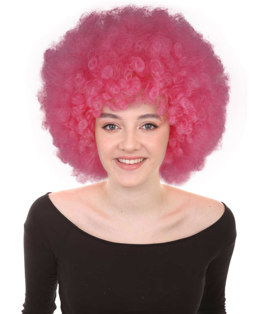 Wigs2you ハロウィンパーティープレミアム メンズ H-602 スーパーアフロウィッグ ピンク