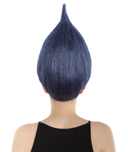 女性用トールウィッグ 青 H-3381 コスプレハロウィンウィッグ プレミアム通気性のあるキャップレスキャップ