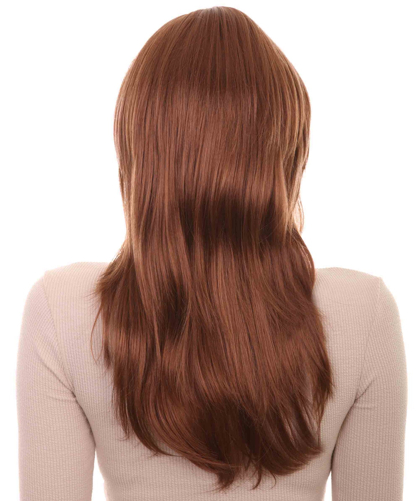 Wigs2you ハロウィンパーティープレミアム H-958 3レイヤーのパーティーガールウィッグ オーバーンブラウン色