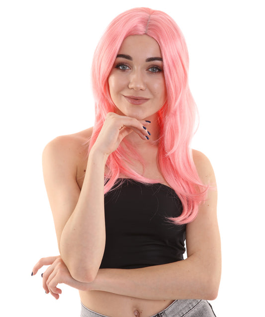 Wigs2you ハロウィンパーティープレミアム H-946 3レイヤーのパーティーガールウィッグ コーラルカラー