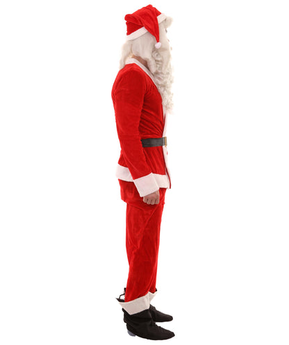 Wigs2you.com JCX-007男性のクリスマスサンタクロースコスチュームとひげ,コスプレ衣装 。