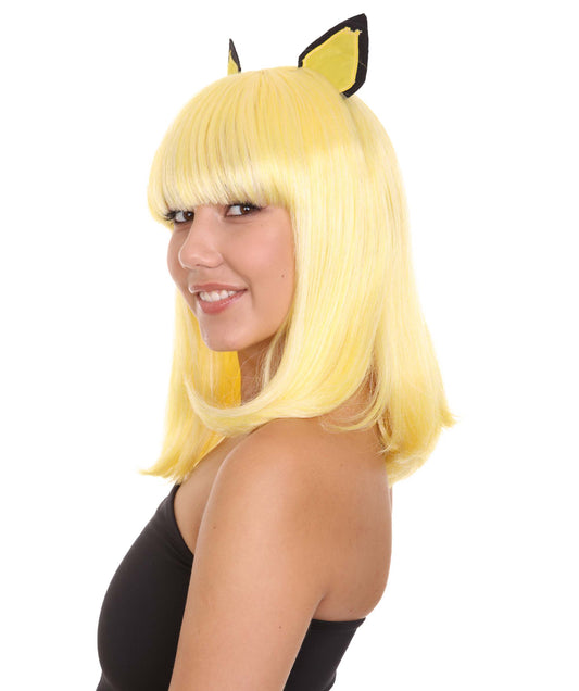 Wigs2youハロウィンパーティープレミアムレディースH-1934 着けやすい 非常に快適 コスプレウィッグ ポケモンピチュー