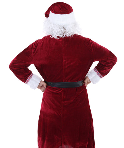 Wigs2you.com JCX-008男性のクリスマスサンタクロースコスチュームとひげ,コスプレ衣装 。