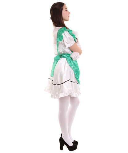 女性用 JCO-326_8 アニメ コスプレ フレンチメイド ファンシー ドレス グリーン コスプレ コスチューム
