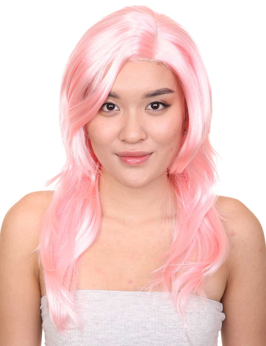 Wigs2you ハロウィンパーティープレミアム H-944 3レイヤーのパーティーガールウィッグ ソフトピンク色