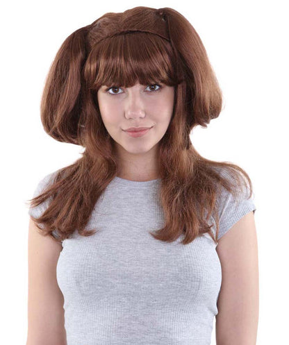 Wigs2you ハロウィンパーティープレミアム レディース H-808 バナナエンジェルウィッグ オーバーンブラウン色