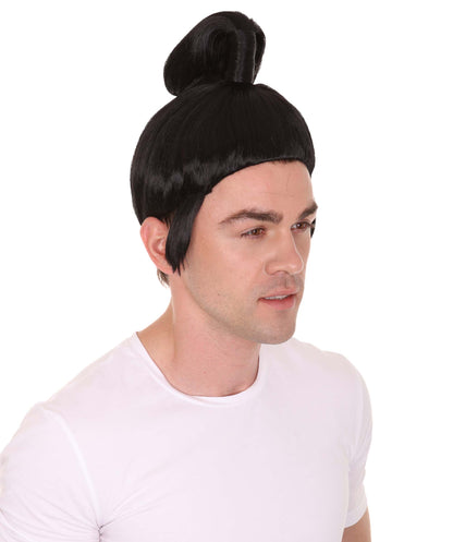 成人の男性の日本のサムライかつらブラック HPO H-330