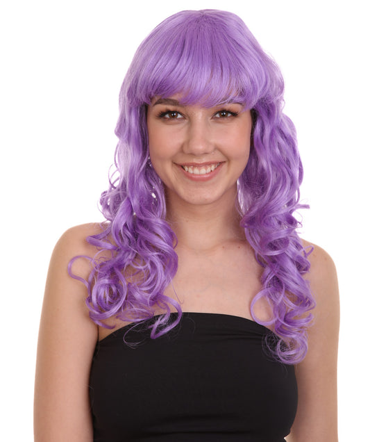 Wigs2you ハロウィンパーティー プレミアム レディース H-1006 着用しやすい ベラウィッグ ライラック色
