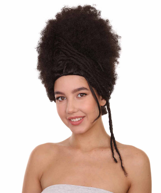 プレミアムハロウィンパーティー 女性 H-5399 アフロパフ グッドアズヘル ゴッデスウィッグ ブラック
