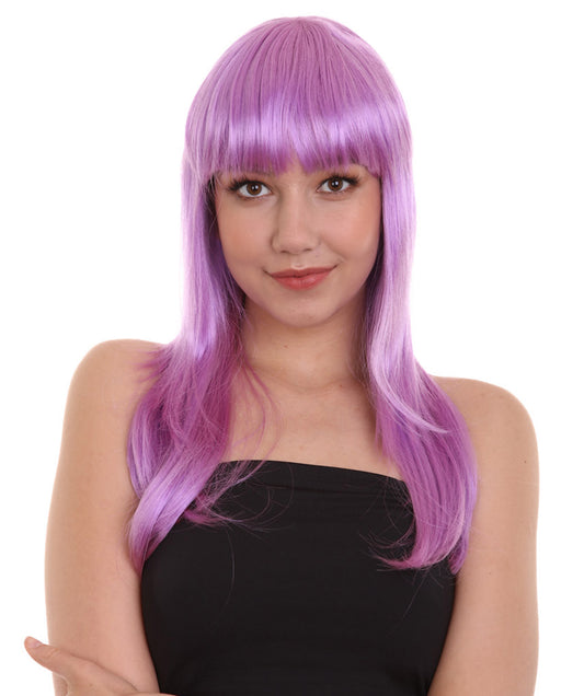 Wigs2you ハロウィン パーティー プレミアム レディース H-1049 とても快適なグラマー グリーン ウィッグ Lt パープル カラー