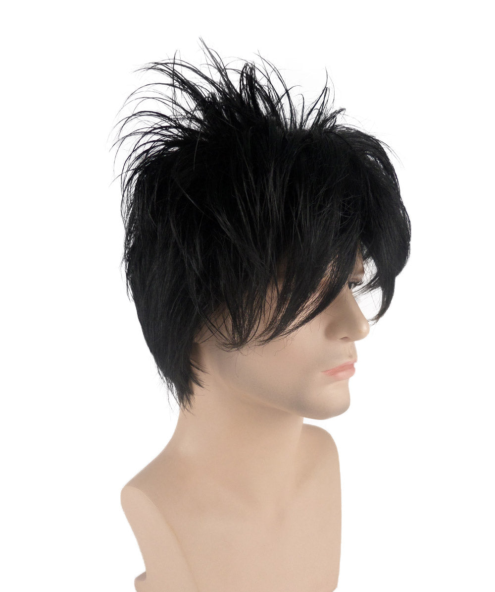 Wigs2you ハロウィンパーティー プレミアム メンズ H-645 シニスター アニメウィッグ ブラックカラー