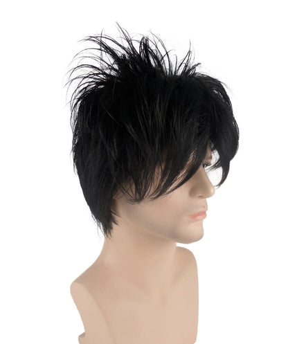 Wigs2you ハロウィンパーティー プレミアム メンズ H-645 シニスター アニメウィッグ ブラックカラー