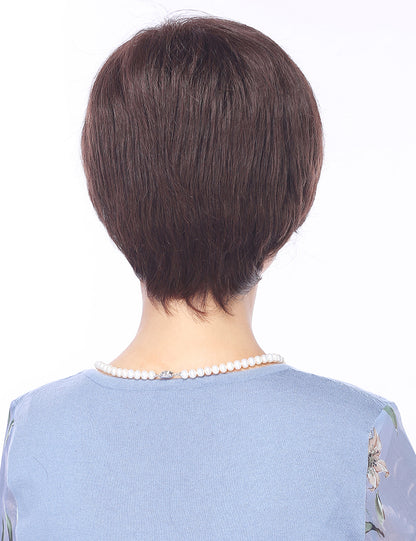 Mrs Styles 短い HHB-058 ヒューマンヘアブレンド パーフェクション ボリュームとカバレッジのため