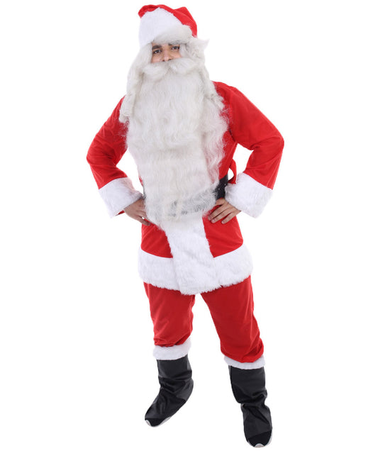 Wigs2you.com クリスマスサンタクロースコスチュームひげと口ひげを生やした,コスプレ衣装 JCX-020