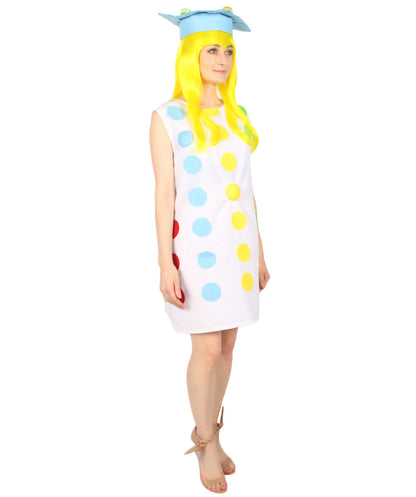 女性 JCO-453 の3Dカラフルボールコスチューム マルチカラーコスプレコスチューム