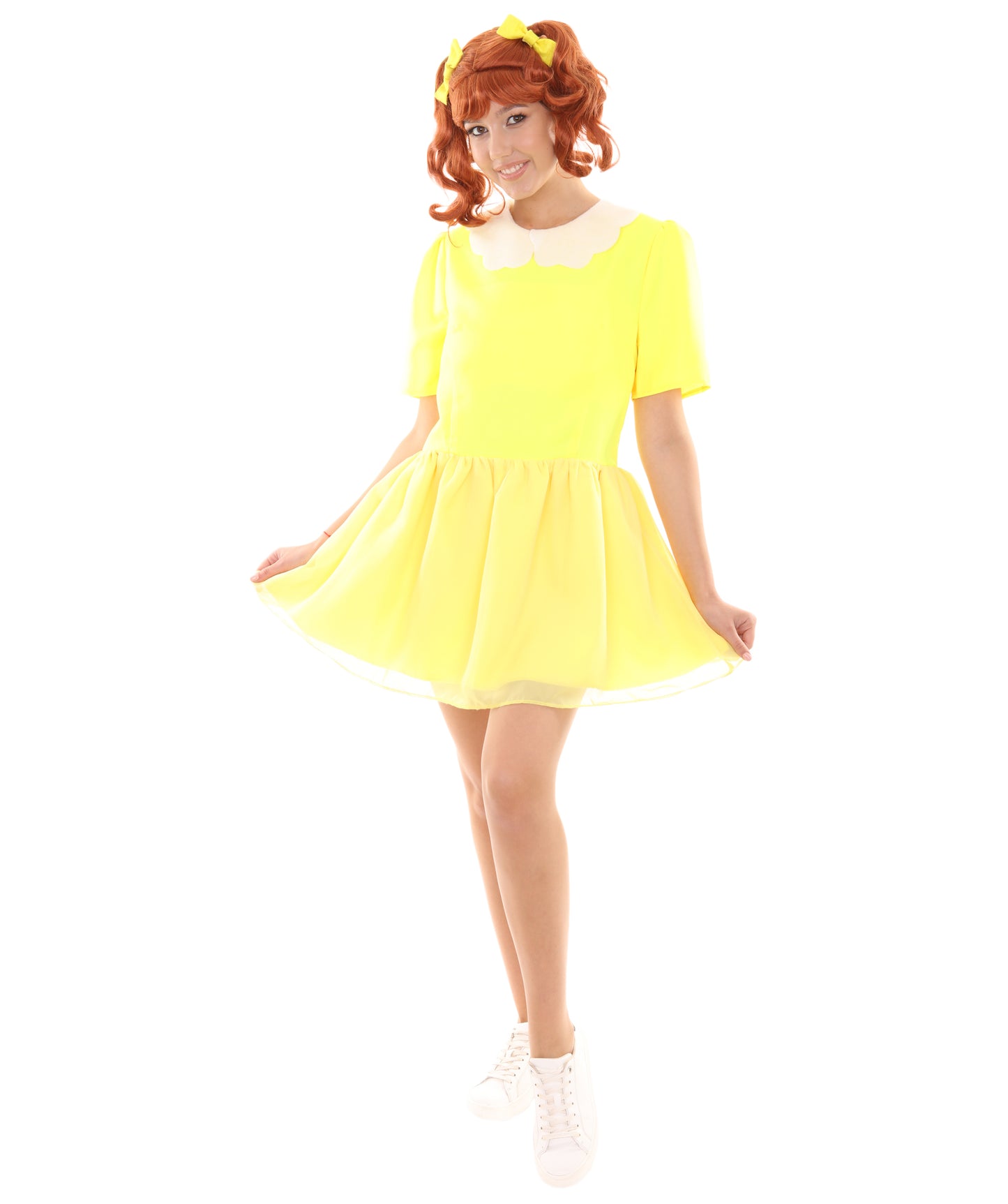 女性用 JCO-303_2 ドールカラー ドレス セレブリティ コスチューム イエロー コスプレ コスチューム