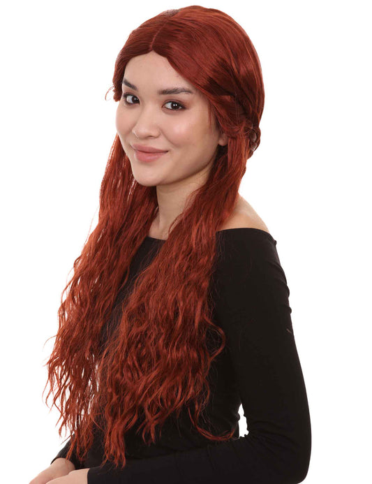 Gilded Goddess Wigs Collectionウィッグ コレクション | ロングレディースキャラクターコスプレハロウィンウィッグ | プレミアム通気性キャップレスキャップ H-370