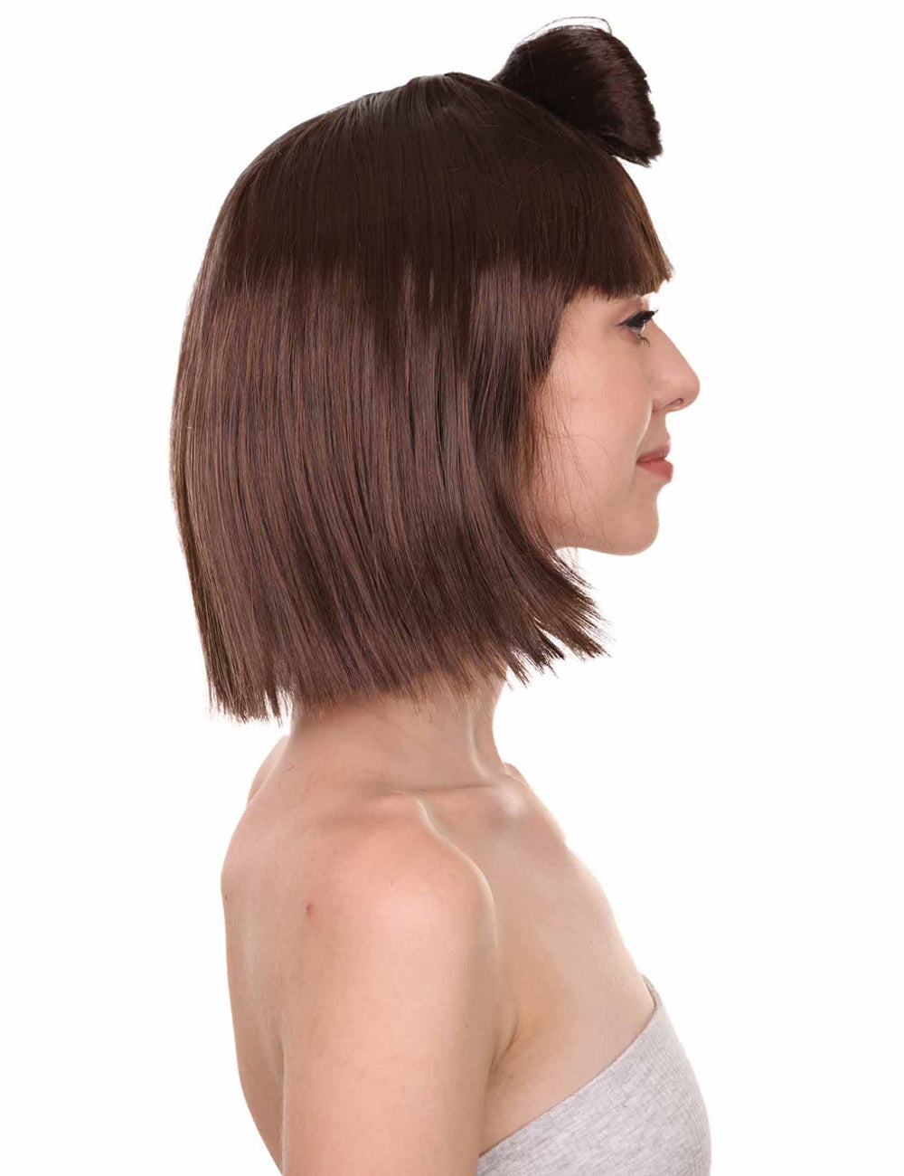Wigs2you ハロウィンパーティープレミアムレディース H-1676 着け心地が良い とても快適 ダークブラウン バタフライウィッグ