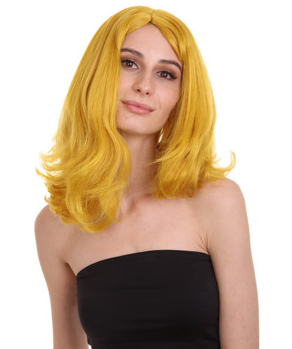 Wigs2you ハロウィン パーティー プレミアム レディース H-1292 着けやすい 快適なフィット感 ゴールド ページボーイ ウィッグ