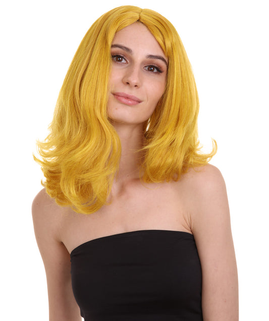 Wigs2you ハロウィン パーティー プレミアム レディース H-1292 着けやすい 快適なフィット感 ゴールド ページボーイ ウィッグ