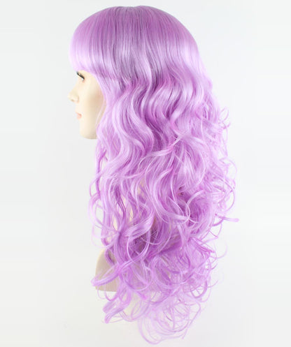 Wigs2you ハロウィン パーティー プレミアム H-823 バットマン 女性ジョーカー ウィッグ パープル色