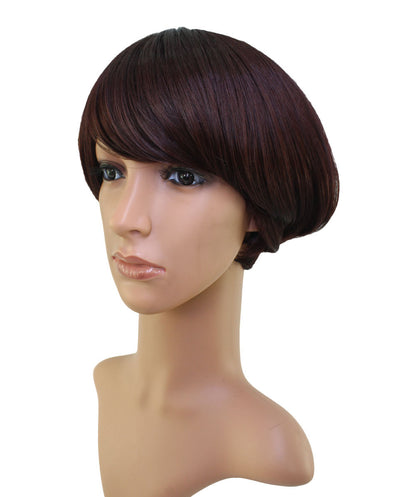 "耐熱商品☆ショートでも可愛くオシャレに♪ 丸みのあるシルエットが綺麗なショートボブスタイル♪ ウィッグネット付き♪W-554 "