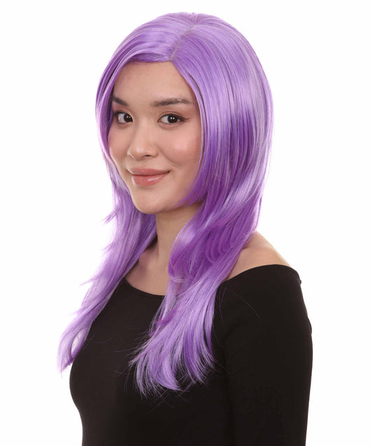 Wigs2you ハロウィンパーティープレミアム H-940 3レイヤーのパーティーガールウィッグ ライラック色