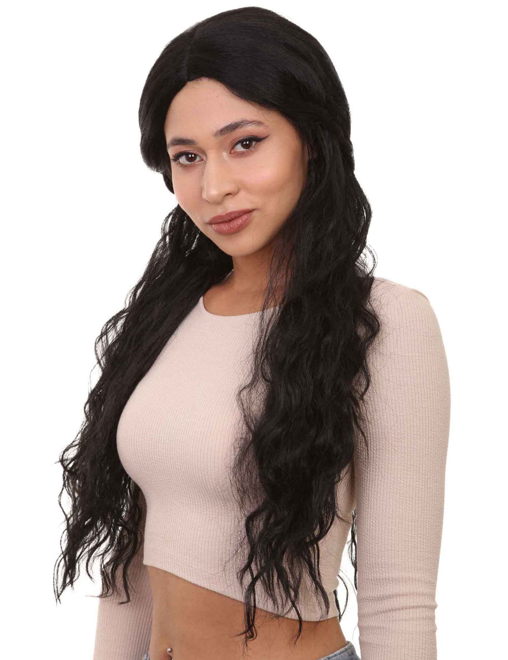 Gilded Goddess Wigs Collectionウィッグ コレクション | ロングレディースキャラクターコスプレハロウィンウィッグ | プレミアム通気性キャップレスキャップ H-368