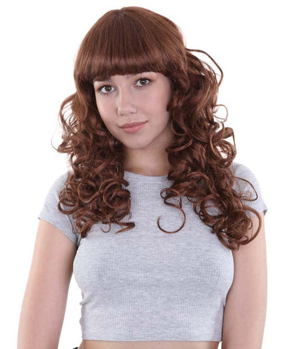 Wigs2you ハロウィンパーティープレミアム H-837 バットマン 女性ジョーカーウィッグ オーバーンブラウン色