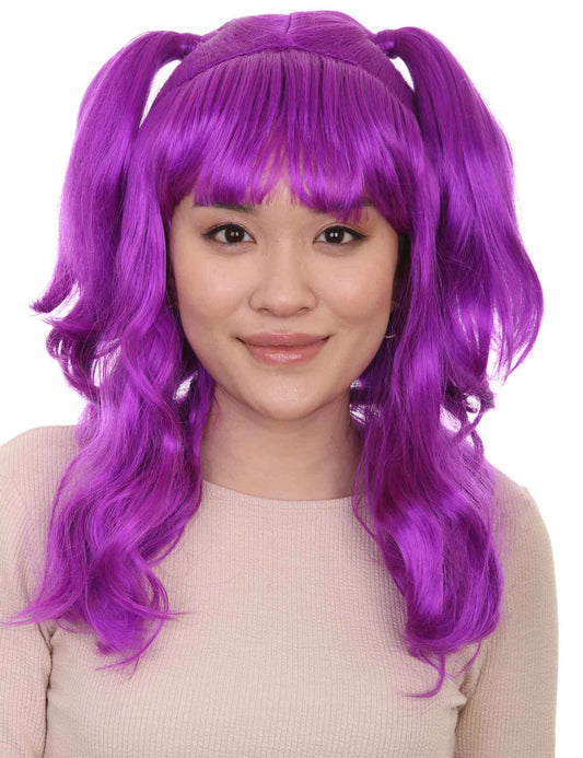 Wigs2you ハロウィンパーティー プレミアム レディース H-791 バナナエンジェルウィッグ ネオンパープル色