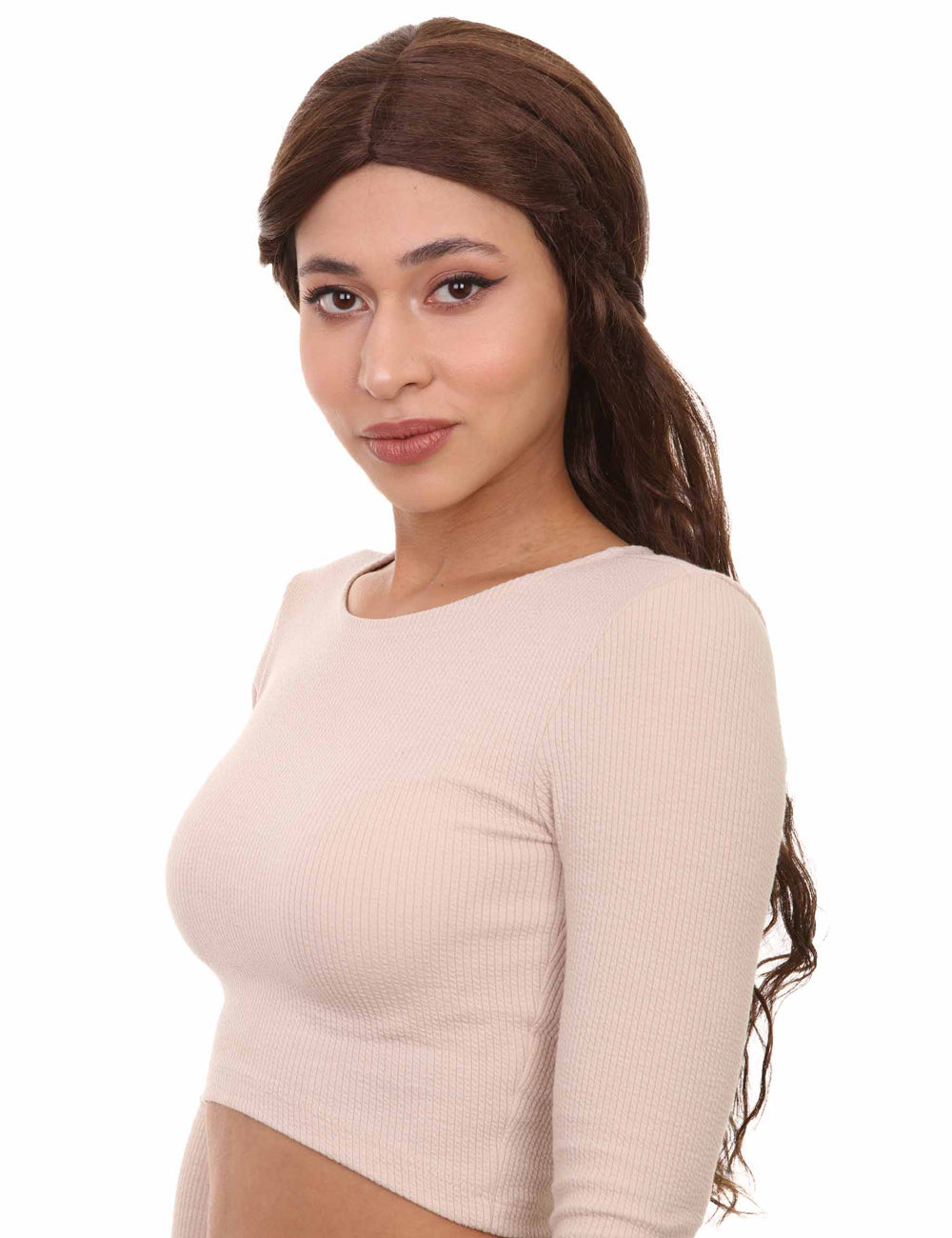 Gilded Goddess Wigs Collectionウィッグ コレクション | ロングレディースキャラクターコスプレハロウィンウィッグ | プレミアム通気性キャップレスキャップ H-369