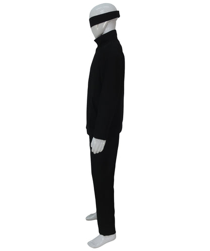 大人の男性用 JCA-030 JPアニメキャラクター ブラック コスプレ衣装