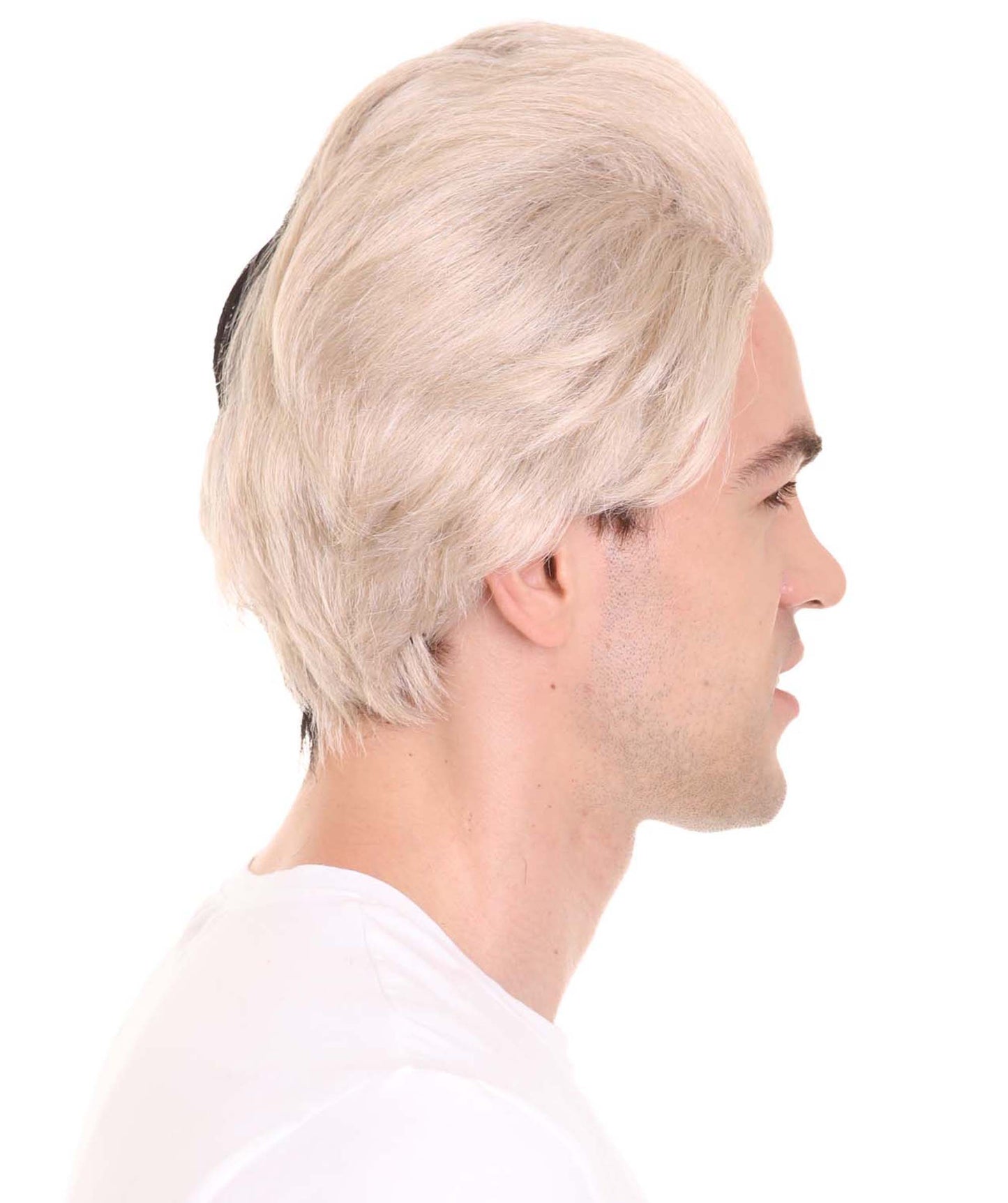 ハロウィンパーティープレミアムメンズ H-4809 メロヴィン ブロンド＆ブラックウィッグ ユーロビジョンソングコンテスト2018